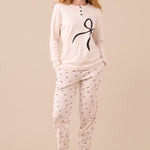 Pigiama Donna Caldo Cotone Noi di Notte FA9250AS - Biancheria da sogno Pedata