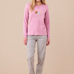 Pigiama Donna Caldo Cotone Noi di Notte FA9253AS - Biancheria da sogno Pedata