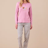 Pigiama Donna Caldo Cotone Noi di Notte FA9253AS - Biancheria da sogno Pedata