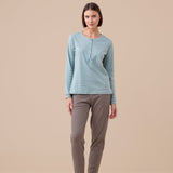 Pigiama Donna Caldo Cotone Noi di Notte FA9265AS - Biancheria da sogno Pedata