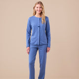 Pigiama Donna Caldo Cotone Noi di Notte FA9437AS - Biancheria da sogno Pedata