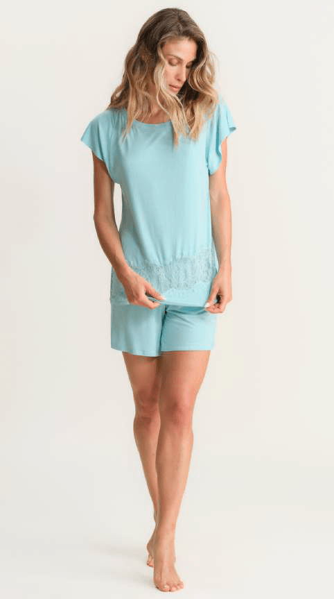 Pigiama Donna Corto in Viscosa Pepita 4045 Sveva - Biancheria da sogno Pedata