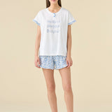 Pigiama Donna Cotone M/C P/C Noi DI Notte FA9565 - Biancheria da sogno Pedata