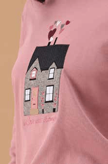 Pigiama Donna Girocollo Caldo Cotone MaryHome 6P85043 - Biancheria da sogno Pedata