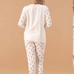 Pigiama Donna Girocollo in Caldo Cotone MaryHome 6P85009 - Biancheria da sogno Pedata