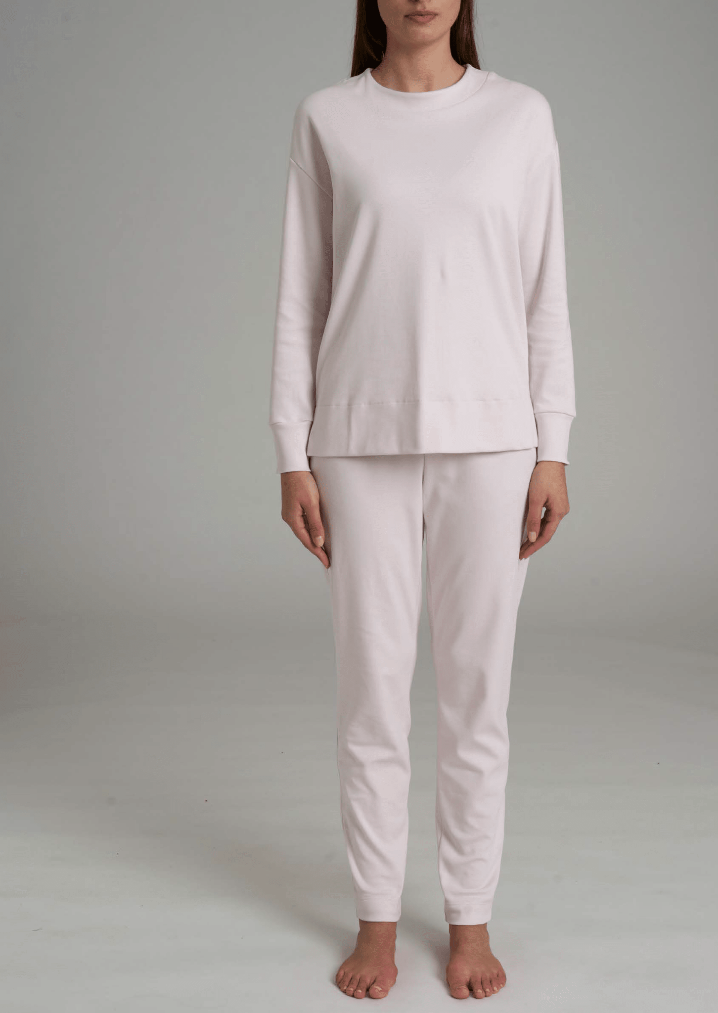 Pigiama Donna Girocollo in Caldo Cotone Ragno DR70NQ - Biancheria da sogno Pedata