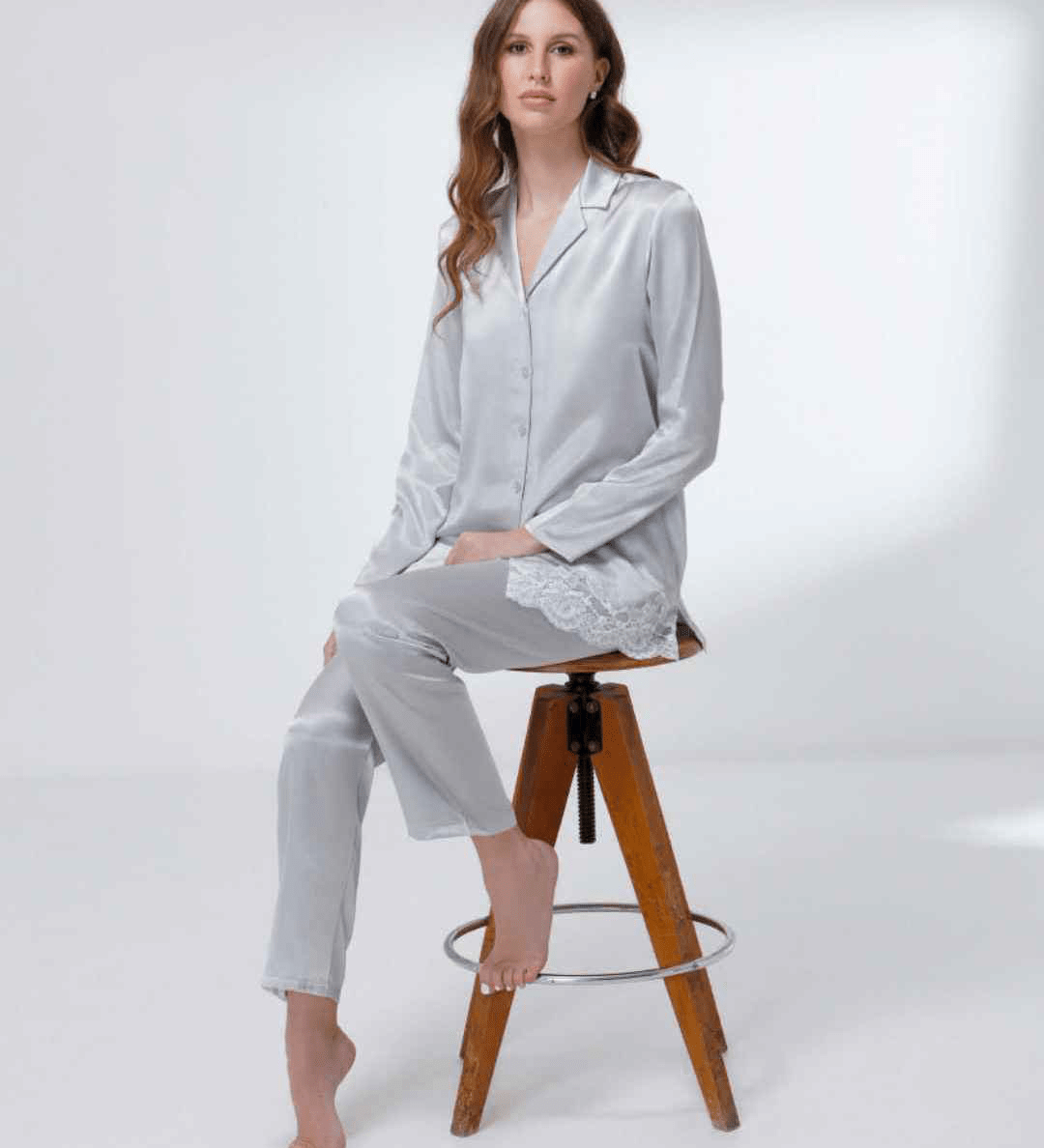 Pigiama Donna In Raso Andra 9883 - Biancheria da sogno Pedata