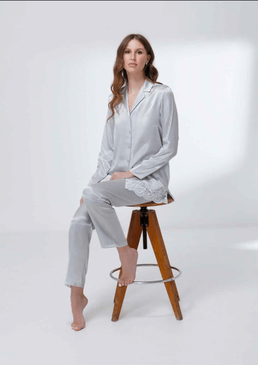 Pigiama Donna In Raso Andra 9883 - Biancheria da sogno Pedata