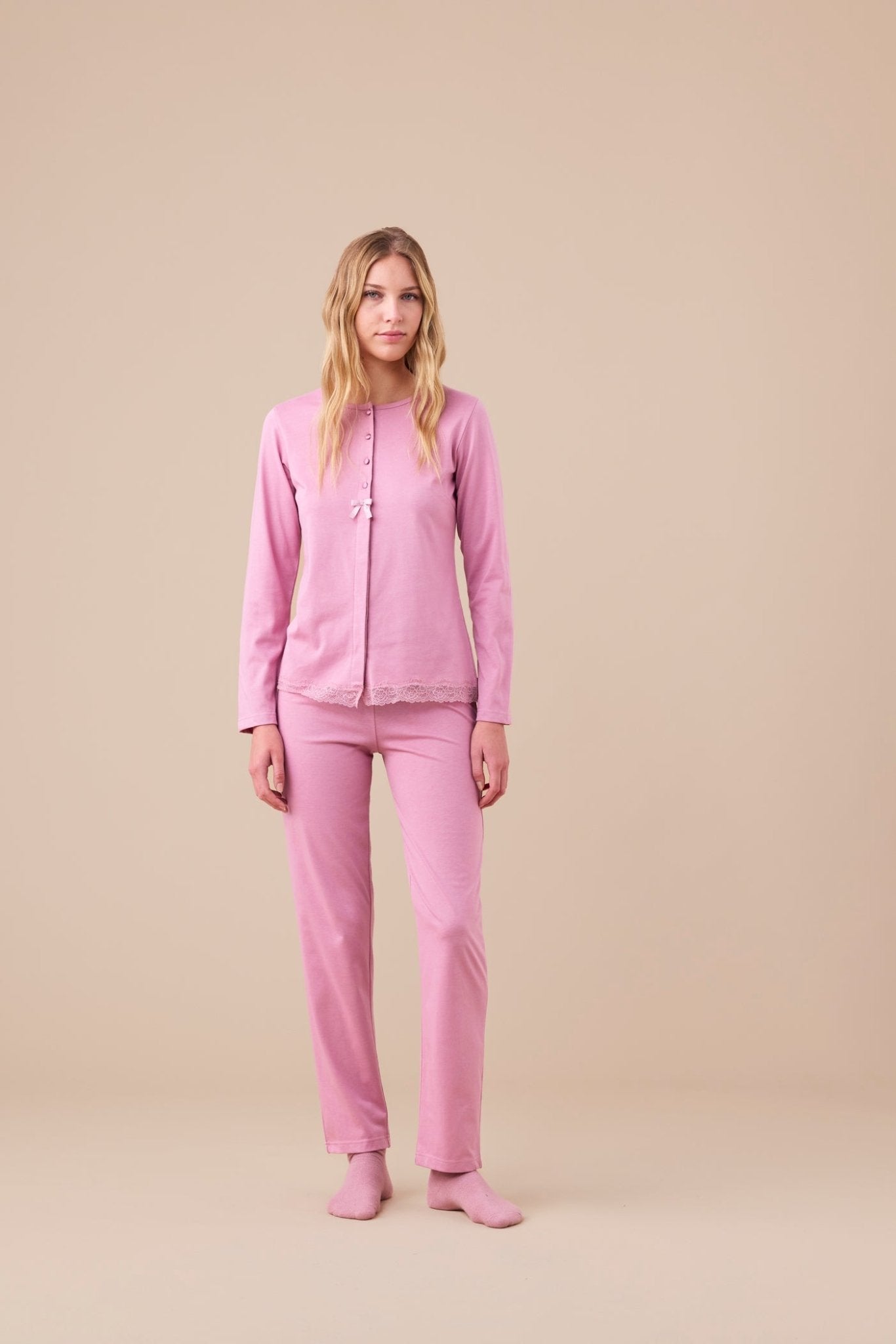 Pigiama Donna Jersey Noi di Notte FA9302AS - Biancheria da sogno Pedata