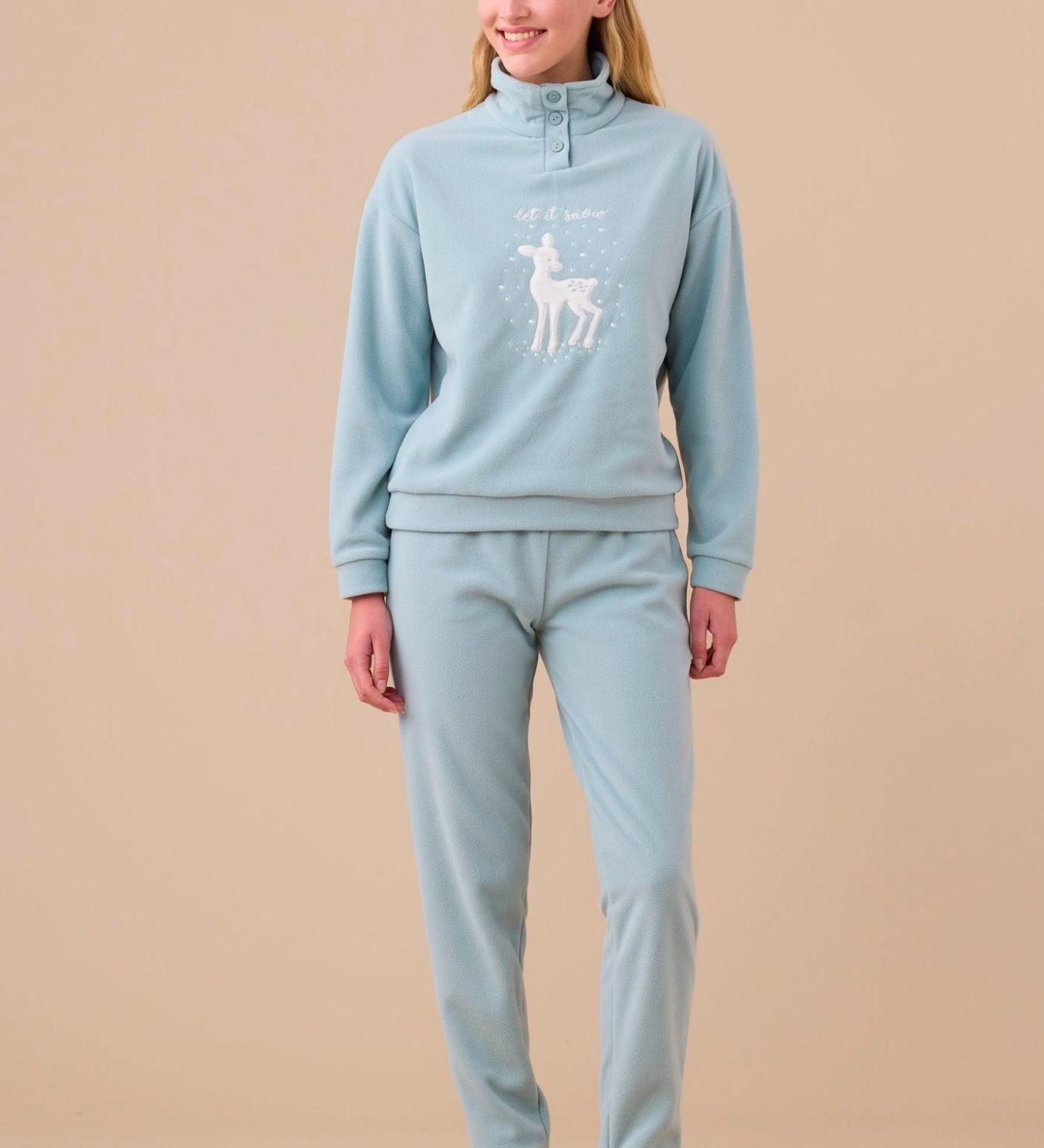 Pigiama Donna Micropile Noi di Notte FA9357AS - Biancheria da sogno Pedata
