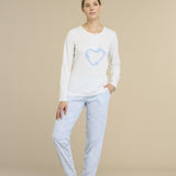 Pigiama Donna Noi di Notte FA9013 - Biancheria da sogno Pedata