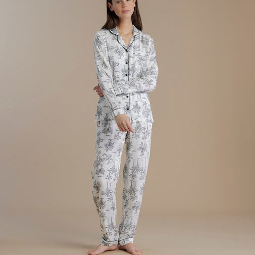 Pigiama Donna Noi di Notte FA9048 - Biancheria da sogno Pedata
