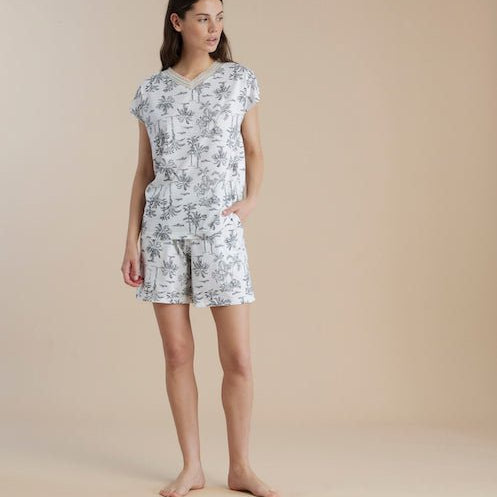 Pigiama Donna Noi di Notte FA9083 - Biancheria da sogno Pedata