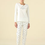 Pigiama Donna Serafino Cotone M/L P/L Noi DI Notte FA9463 - Biancheria da sogno Pedata