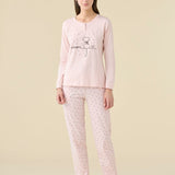 Pigiama Donna Serafino Cotone M/L P/L Noi DI Notte FA9464 - Biancheria da sogno Pedata