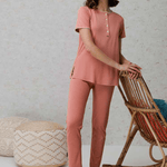 Pigiama Donna Serafino M/M P/L Amadine D3090 - Biancheria da sogno Pedata