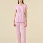 Pigiama Donna Serafino M/M P/L Noi Di Notte FA9679 - Biancheria da sogno Pedata