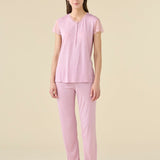 Pigiama Donna Serafino M/M P/L Noi Di Notte FA9679 - Biancheria da sogno Pedata