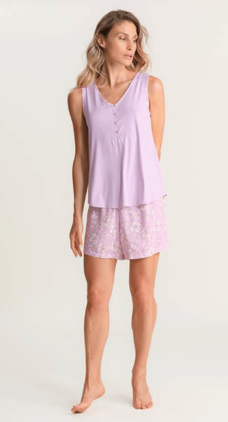Pigiama Donna S/L P/C Pepita 4054 Domy - Biancheria da sogno Pedata