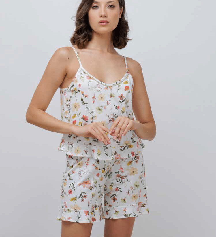 Pigiama Donna S/S e P/C Amadine D3130 - Biancheria da sogno Pedata