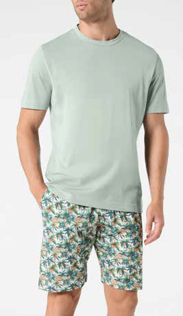 Pigiama Girocollo Corto Uomo Cotone Perofil VPRT93396 - Biancheria da sogno Pedata