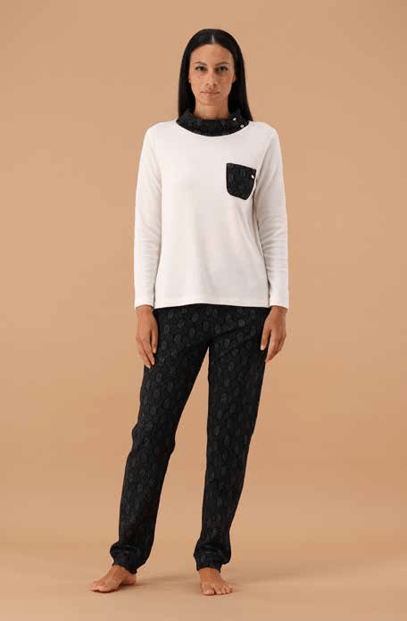 Pigiama Girocollo Donna MaryHome 6P85026 - Biancheria da sogno Pedata