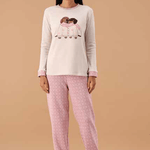 Pigiama Girocollo Donna MaryHome 6P85045 - Biancheria da sogno Pedata