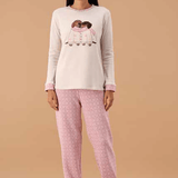 Pigiama Girocollo Donna MaryHome 6P85045 - Biancheria da sogno Pedata