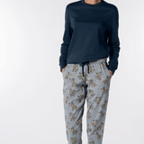 Pigiama Girocollo Unisex Caldo Cotone Perofil VPRT93206 - Biancheria da sogno Pedata