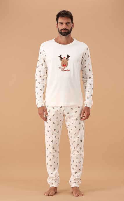 Pigiama Girocollo Uomo MaryHome 6P85008 - Biancheria da sogno Pedata