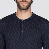 Pigiama Lungo Serafino Cotone Uomo Julipet JAL494 - Biancheria da sogno Pedata