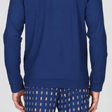 Pigiama Lungo Serafino Cotone Uomo Julipet JAL680 - Biancheria da sogno Pedata