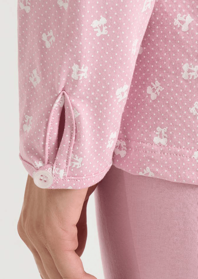Pigiama Lungo Serafino Donna Ragno DT04NU - Biancheria da sogno Pedata