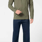 Pigiama Lungo Serafino Uomo Perofil VPRT93367 Basic - Biancheria da sogno Pedata