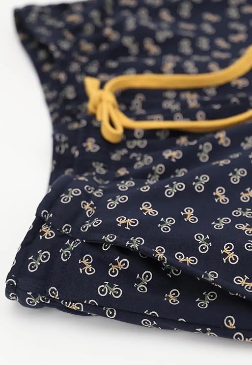 Pigiama Perofil Girocollo Stampa Biciclette - Biancheria da sogno Pedata