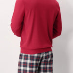 Pigiama Perofil Girocollo Stampa Check - Biancheria da sogno Pedata