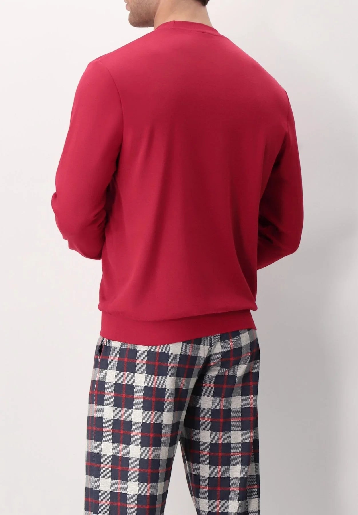 Pigiama Perofil Girocollo Stampa Check - Biancheria da sogno Pedata