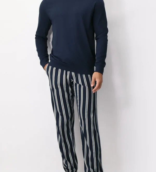 Pigiama Perofil Girocollo Stampa Regimental - Biancheria da sogno Pedata