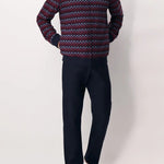 Pigiama Perofil Serafino Soft Geometrico - Biancheria da sogno Pedata