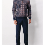 Pigiama Perofil Serafino Stampa Biciclette - Biancheria da sogno Pedata