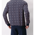 Pigiama Perofil Serafino Stampa Biciclette - Biancheria da sogno Pedata