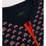 Pigiama Perofil Serafino Stampa Biciclette - Biancheria da sogno Pedata