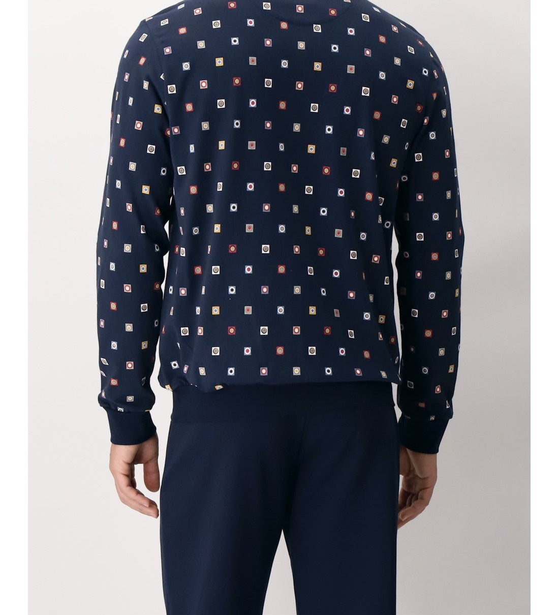 Pigiama Perofil Serafino Stampa Cravatteria - Biancheria da sogno Pedata