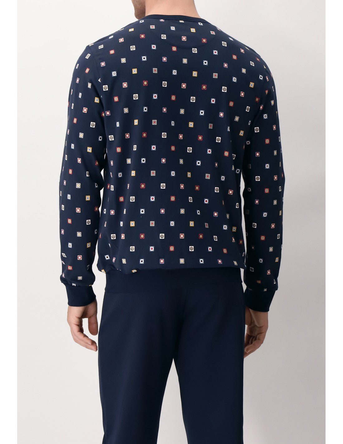 Pigiama Perofil Serafino Stampa Cravatteria - Biancheria da sogno Pedata