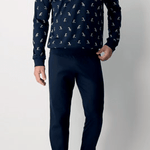 Pigiama Perofil Serafino Stampa Tucano - Biancheria da sogno Pedata