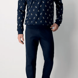 Pigiama Perofil Serafino Stampa Tucano - Biancheria da sogno Pedata