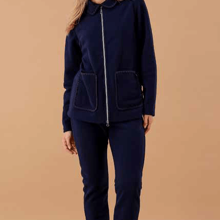 Pigiama Pile Full Zip Donna MaryHome 6H45077 - Biancheria da sogno Pedata