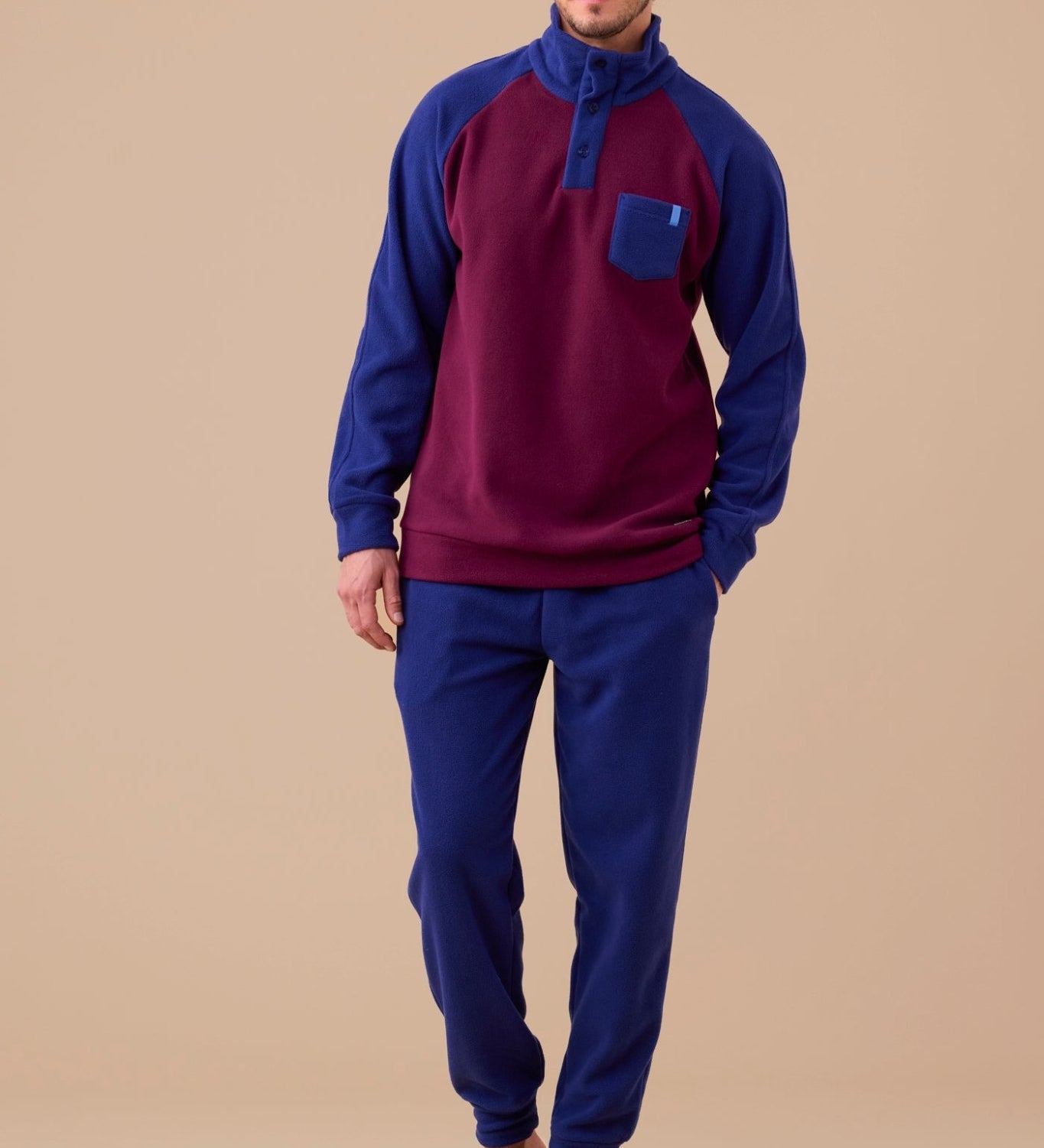 Pigiama Pile Serafino Uomo Noi Di Notte FC3199 - Biancheria da sogno Pedata