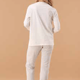 Pigiama Serafino Caldo Cotone Donna MaryHome 6P85061 - Biancheria da sogno Pedata