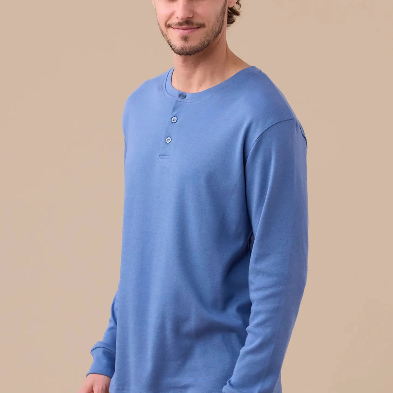Pigiama Serafino Caldo Cotone Uomo Noi Di Notte FC3136 - Biancheria da sogno Pedata